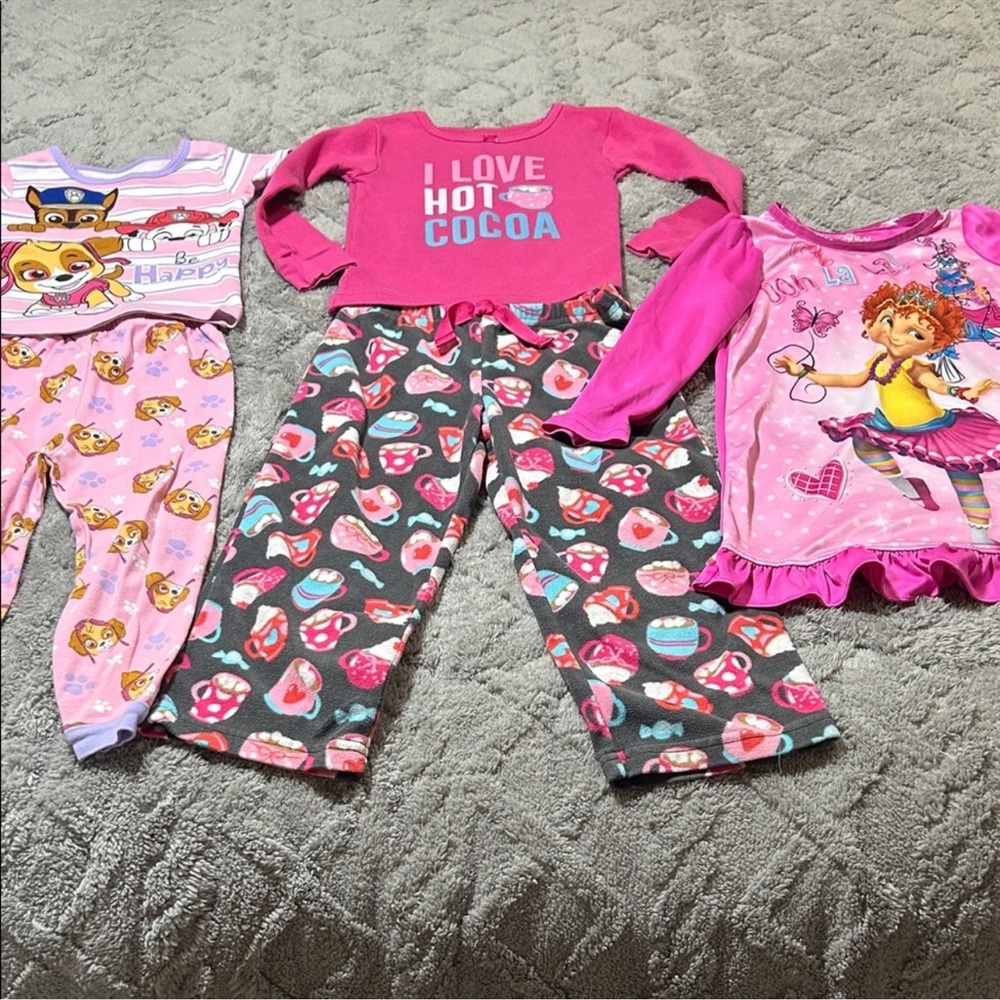 Disney Pink Multi Kids Pajama Sets and Gown